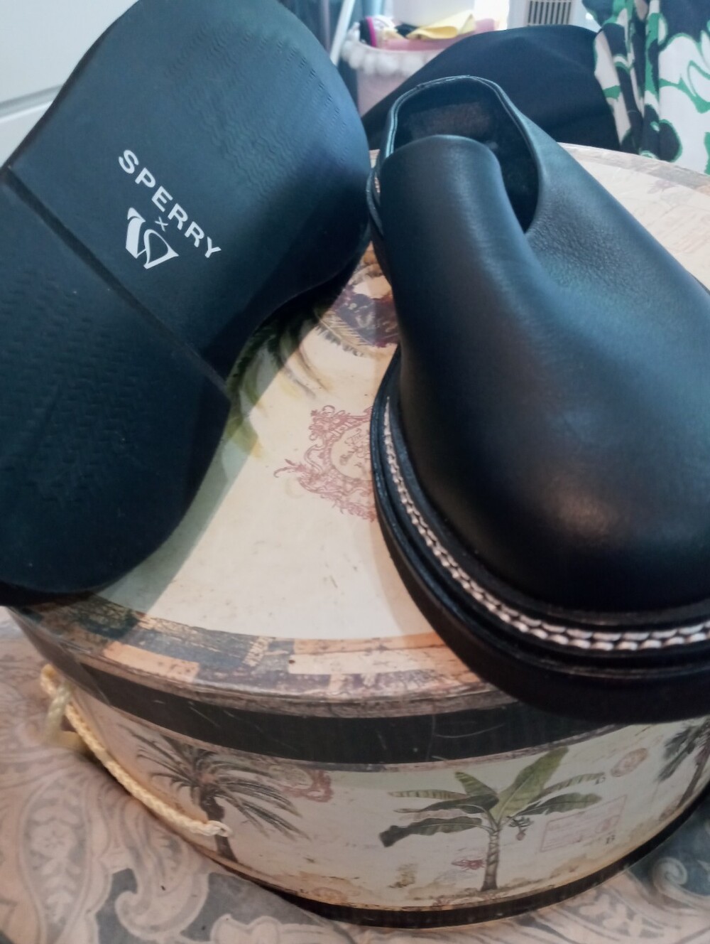 Sperry Women's Black Slip-On Leather Loafer